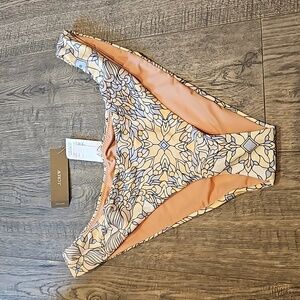 J Crew MediumActive Curved Waist Cheeky Bikini Bottom in Kaleidoscope Print BNWT